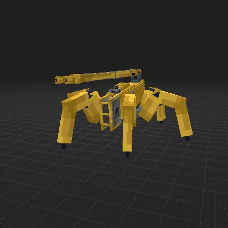 working robot (modification with a long crane)