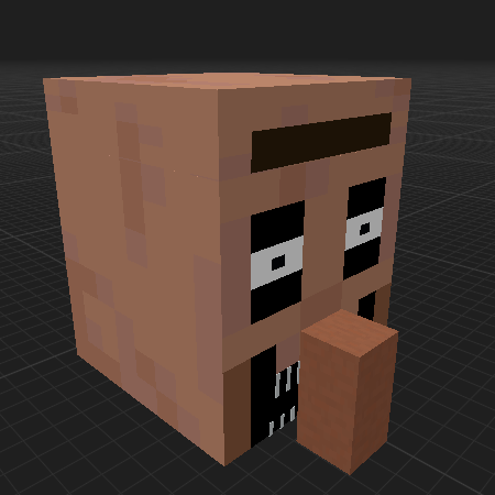 horror villager head
