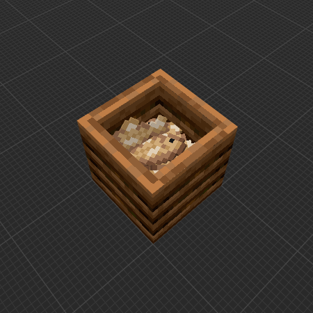 Half-full composter with fish