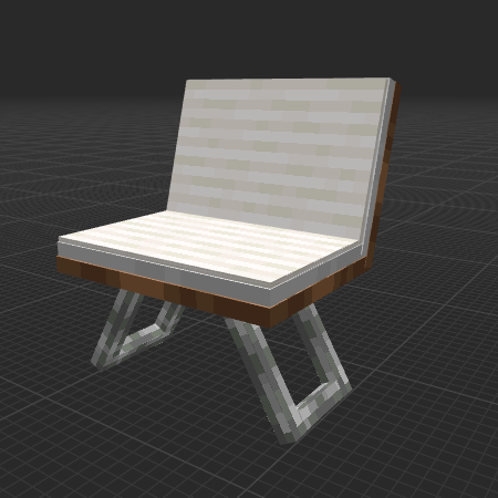 Modern Pillar Chair & Iron Bars