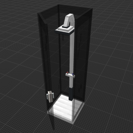 black shower