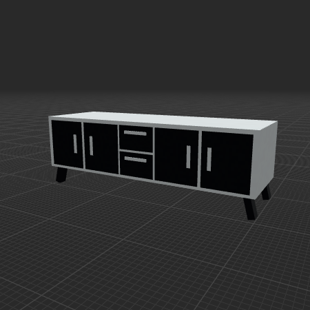 Modern White Dresser