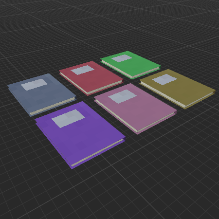 Colored notebooks