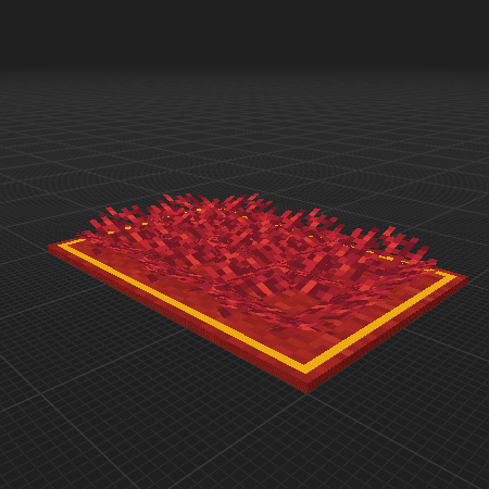 Red Fluffy Carpet