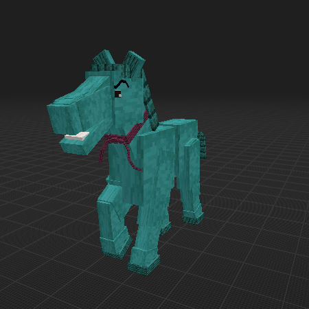 Quadrat Pferd