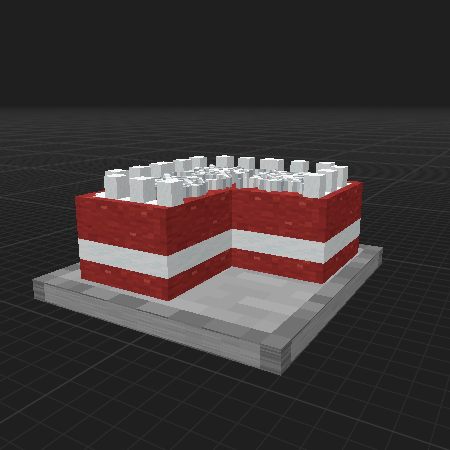 Redvelvet cake tray