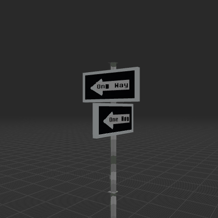 One Way signs