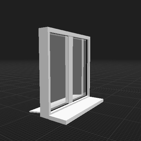 Window  Окно 2х2 closed  закрыто