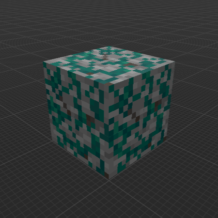 Cracked Blue Mossy Stone (MC Dungeons)