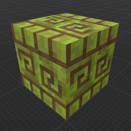 Chiseled Dyed Green Wood Planks (Dungeons)