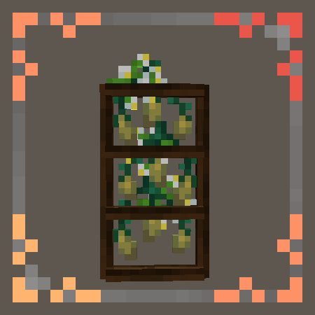 shelves with potato
