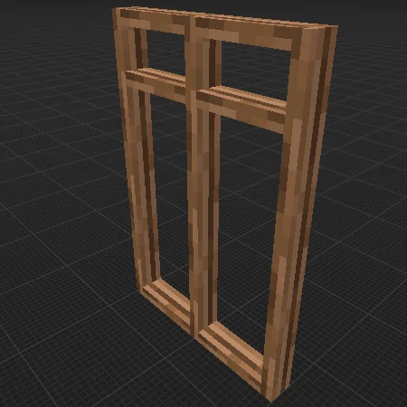 Window Frame Truss Jungle Window Frame (Truss) 3x2 Modern - Block Display Models