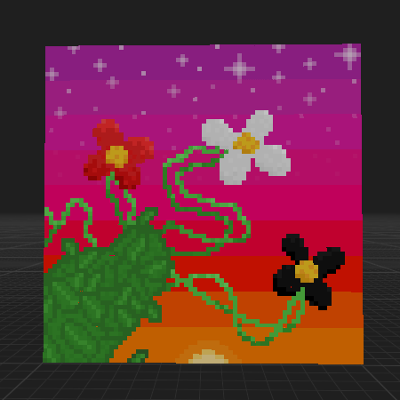 1×1 Floral Painting [Stem]