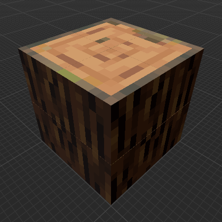 Winter Spruce Log (Dungeons)