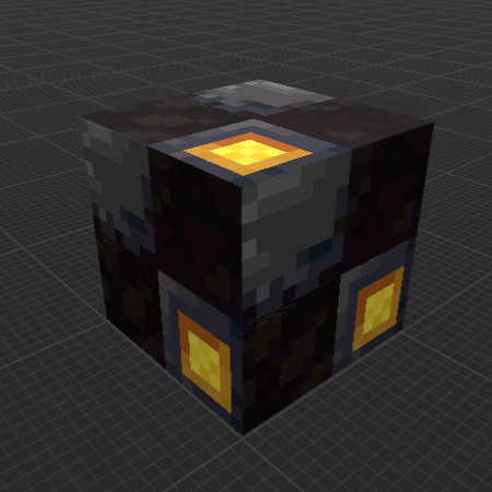 Gilded Basalt Bricks on Blackstone (MC Dungeons)