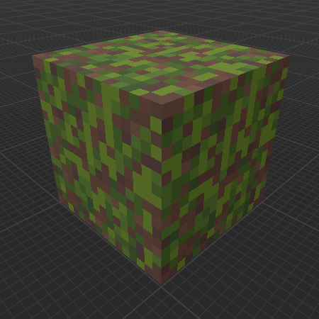 Patchy 6-sided Dark Jungle Grass (Dungeons)