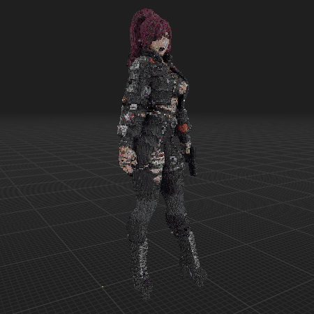 Action Female Character Ultra Detailed