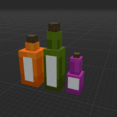 Bottles of alcohol