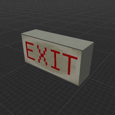 old exit sign