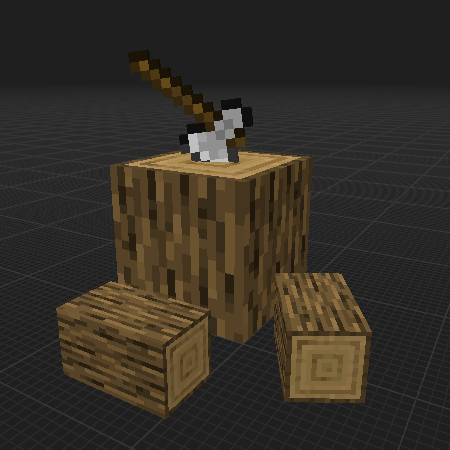 a deck for chopping wood