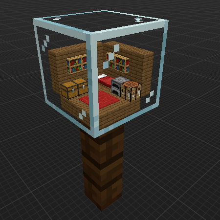 Room in glass