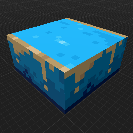 Blue Locked Door Sandy Stone Slab (Dungeons)