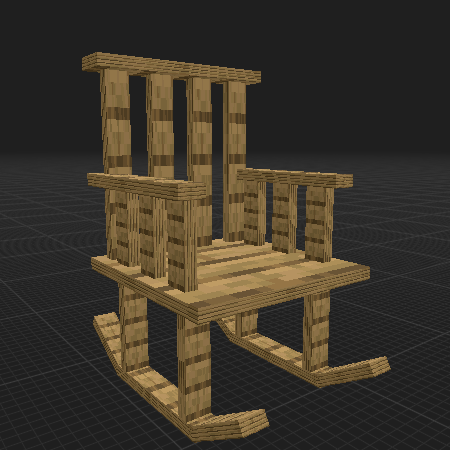 Wooden rocking chair