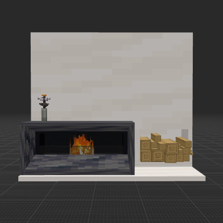 modern fireplase