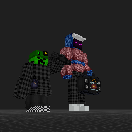 creeper and enderman rappers