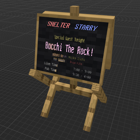 Bocchi The Rock! Starry’s Menu Board