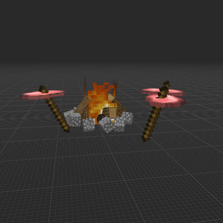 campfire(with steak)