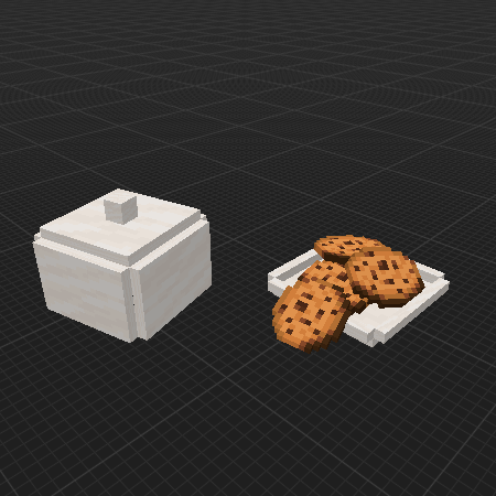 cookies on a plate with one cookie that fell off