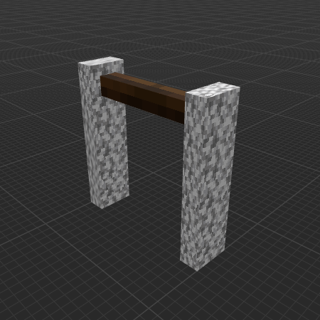 Diorite Bell Stand (Unused Bedrock Feature) [Place Bell in Center]