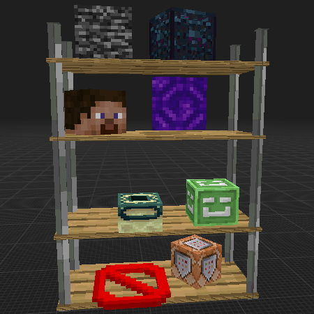 shelf with rare things
