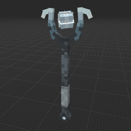 Animated Glowing Ice Staff