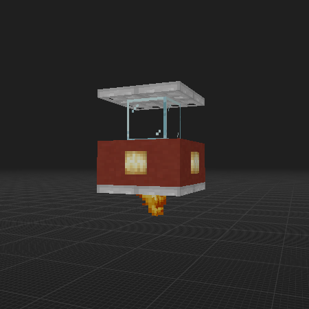 red flying car