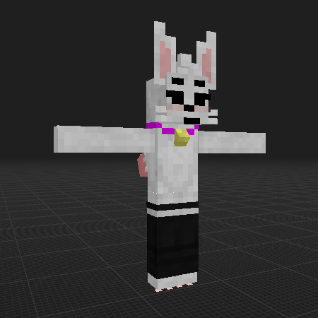 boy kisser model in T pose (furry)
