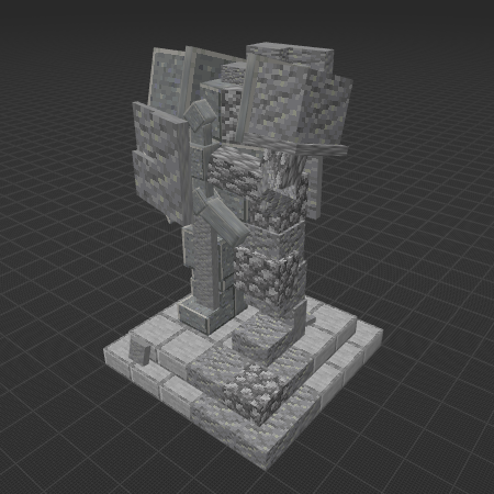 Broken Spacemarine statue