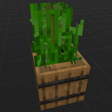 overgrown barrel under water
