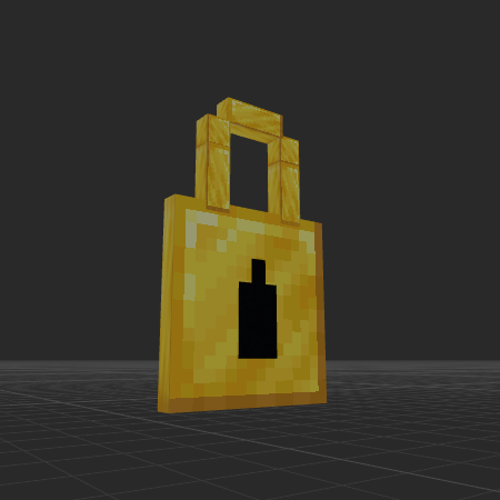 Golden lock for door