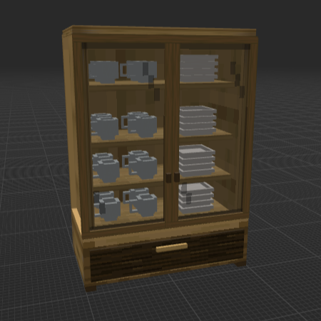 Cabinet with cups and plates