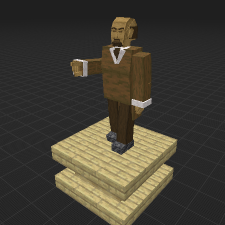 statue of a 1920s russian leader