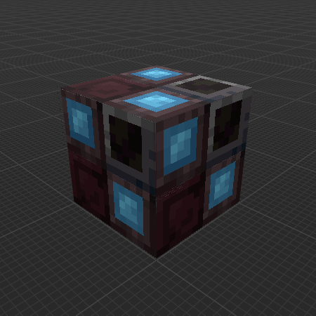 Diamond-Encrusted Smooth Nether Bricks (MC Dungeons)