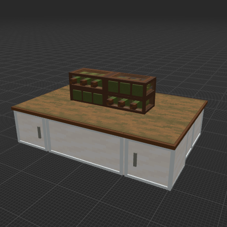 Table with bottles on it