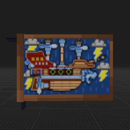 Bowsers Airship Painting