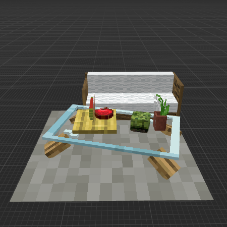 sofa and table