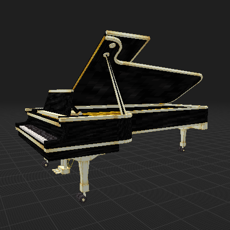 Black Concert Grand Piano