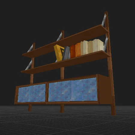 retro bookcase