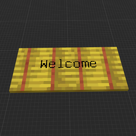 Welcome Door Mat (Hay Bale)