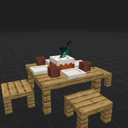 table with cake